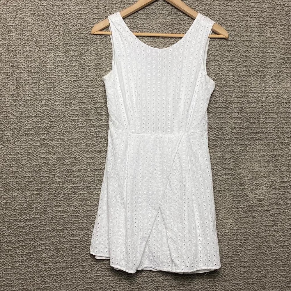 FOREVER 21 Women's White Crochet Short A-Line Dress Size S - Picture 5 of 6